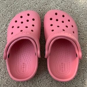 Pink crocs size 6